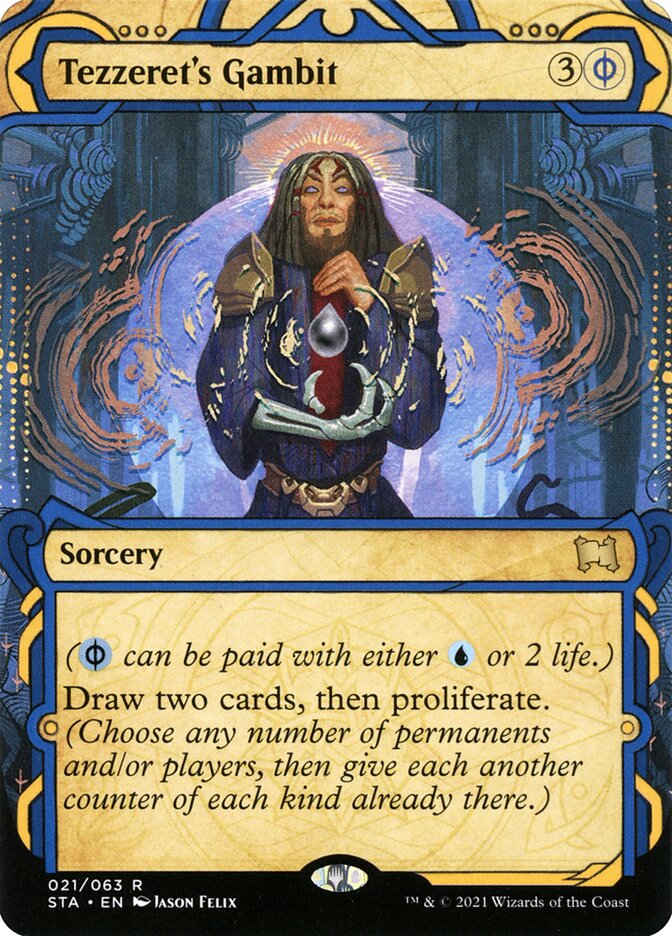 Tezzeret's Gambit - Borderless - Foil