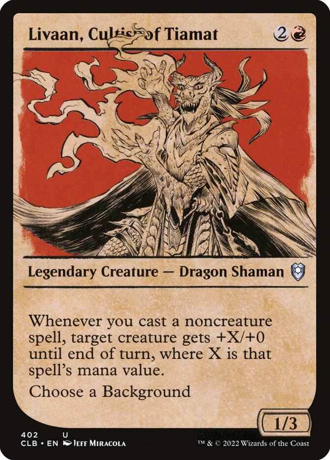 Livaan, Cultist of Tiamat - Showcase - Foil