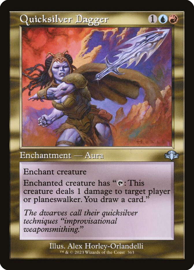 Quicksilver Dagger - Retro Frame - Foil