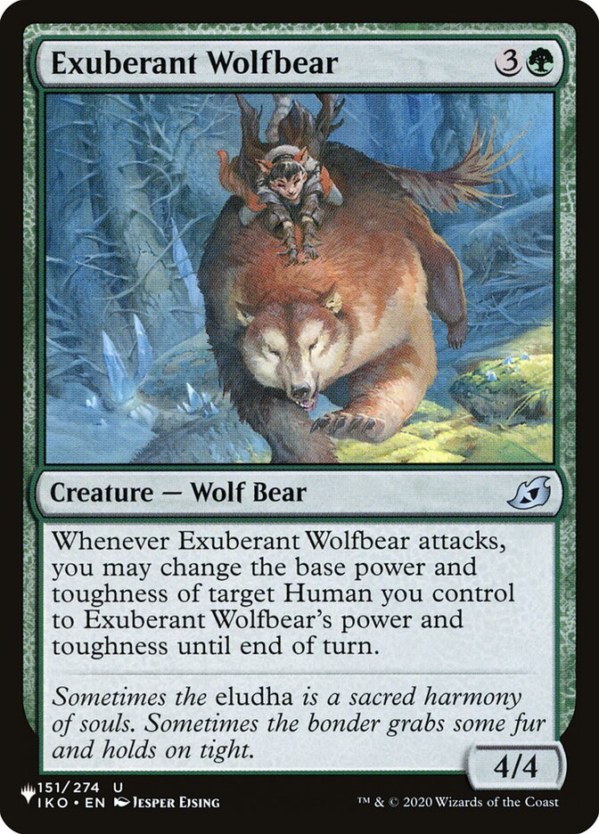 Exuberant Wolfbear - The List