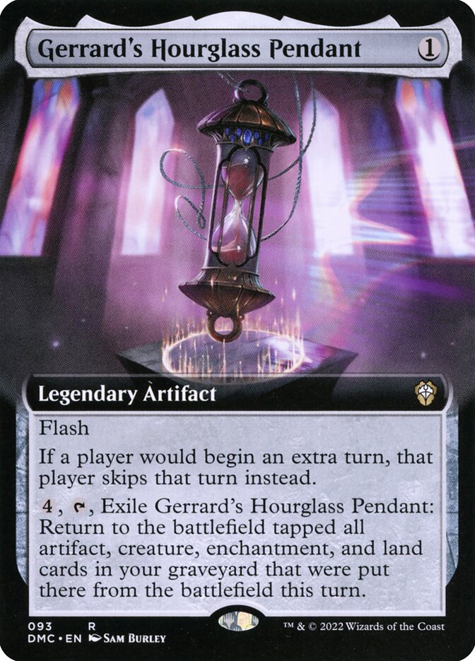 Gerrard's Hourglass Pendant - Extended Art - Foil