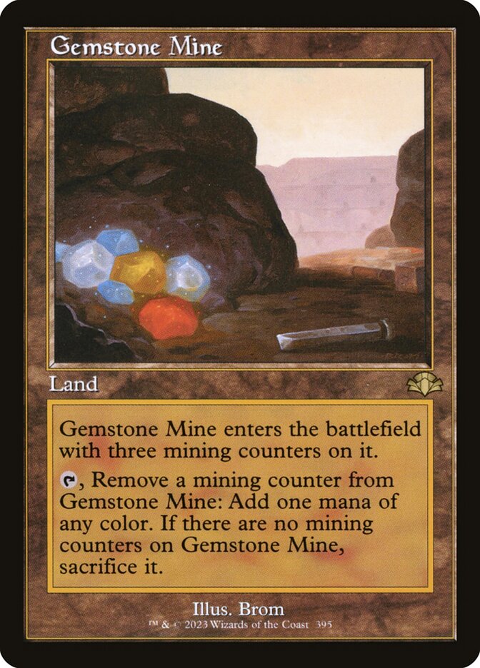Gemstone Mine - Retro Frame - Foil
