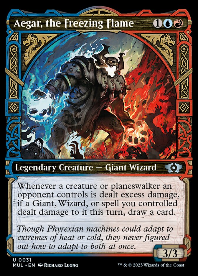 Aegar, the Freezing Flame - Showcase - Foil
