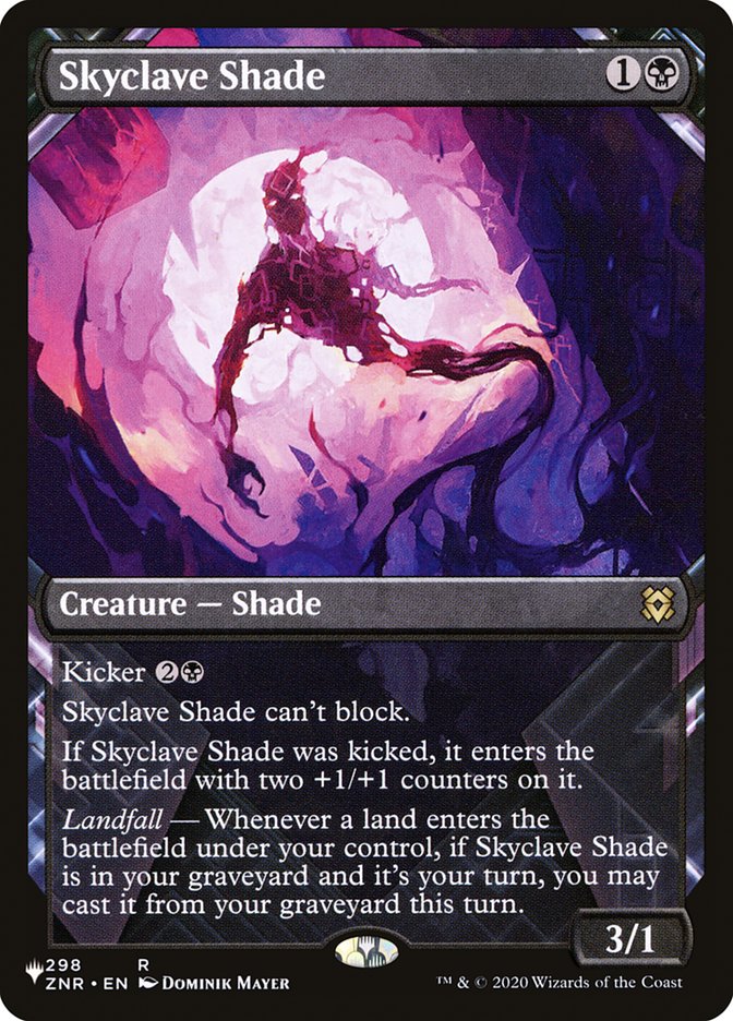 Skyclave Shade - The List