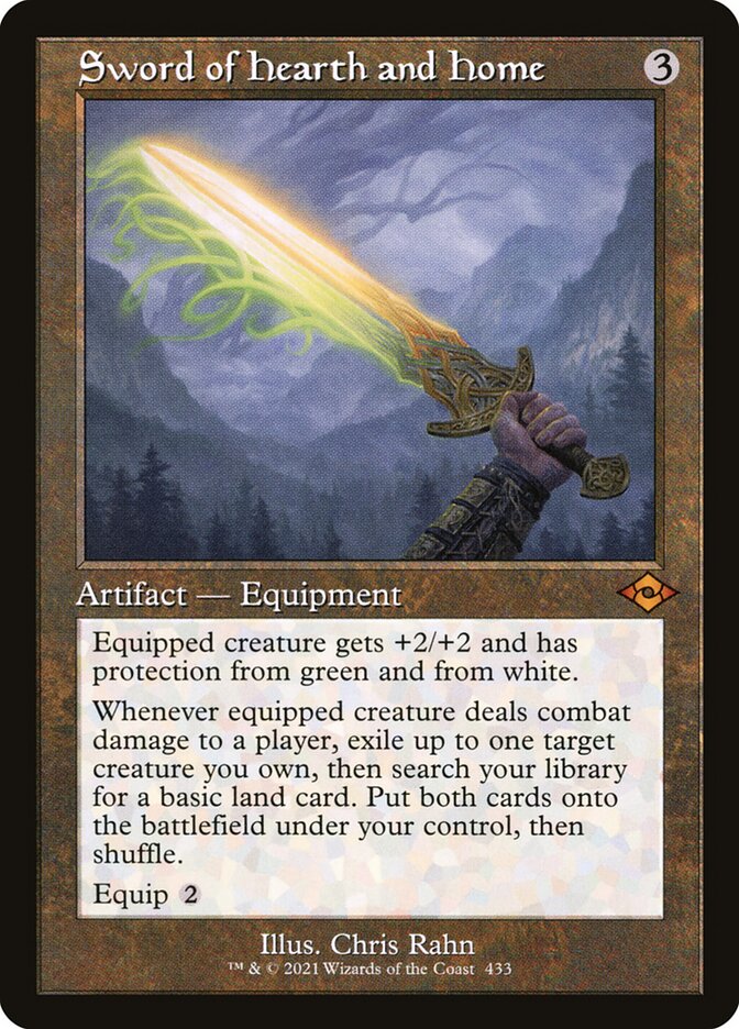 Sword of Hearth and Home - Retro Frame - Foil