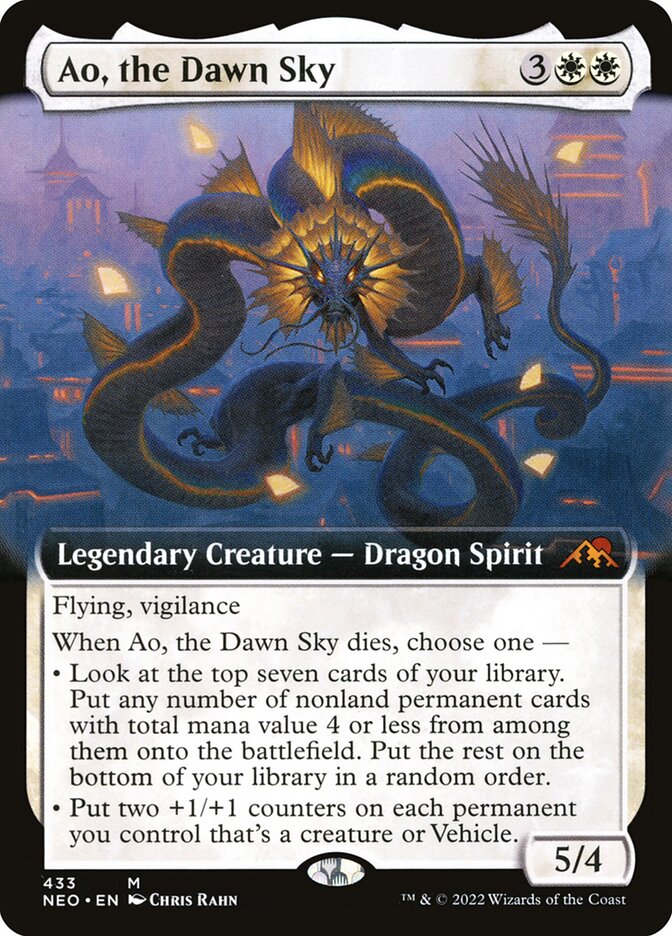 Ao, the Dawn Sky - Extended Art - Foil