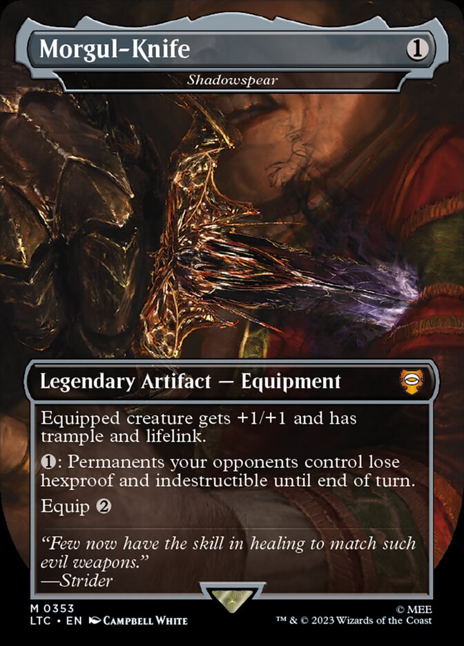 Morgul-Knife (Shadowspear) - Borderless - Foil