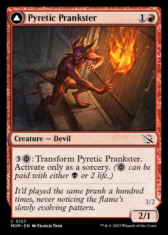 Pyretic Prankster // Glistening Goremonger - Foil