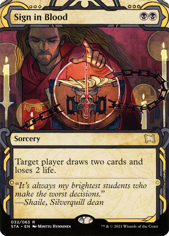 Sign in Blood - Borderless - Foil