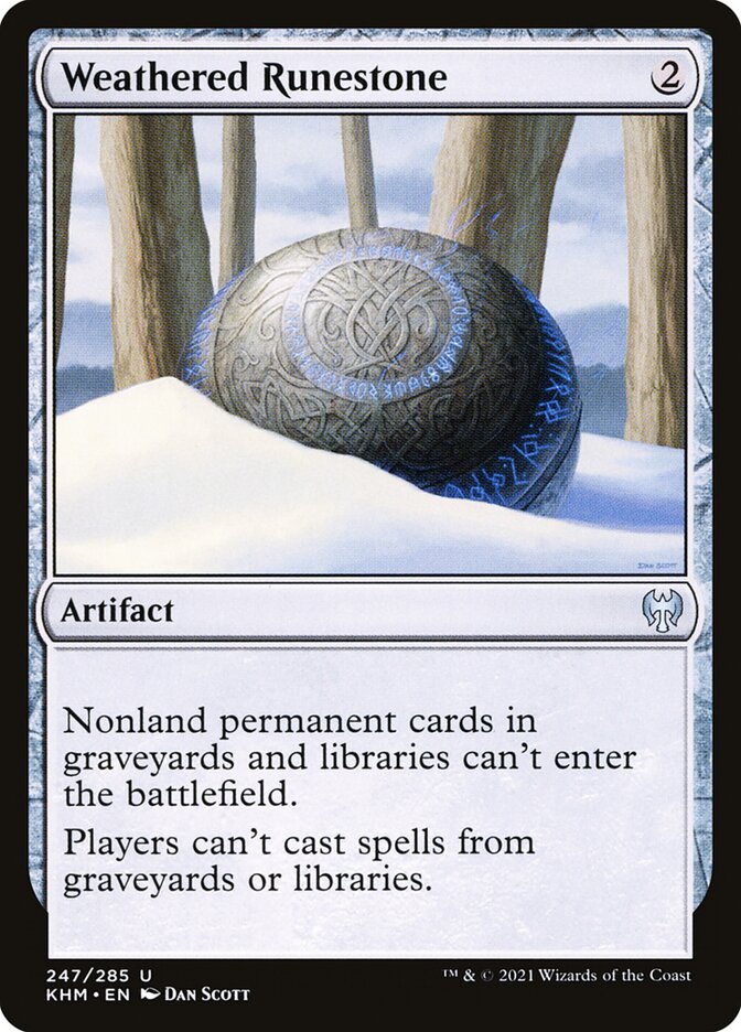 Weathered Runestone - Foil