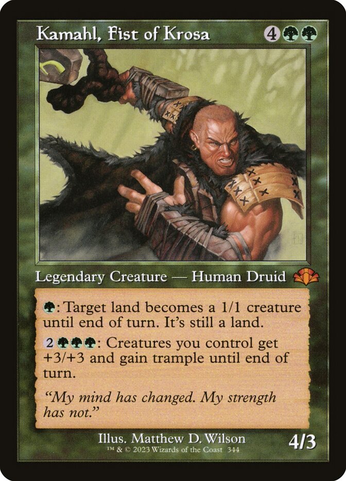 Kamahl, Fist of Krosa - Retro Frame - Foil