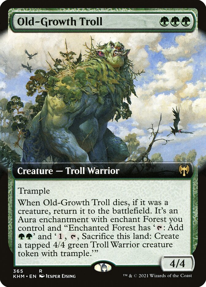 Old-Growth Troll - Extended Art - Foil