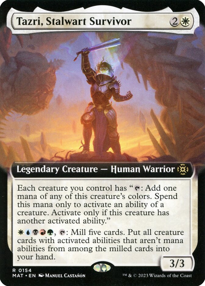 Tazri, Stalwart Survivor - Extended Art - Foil