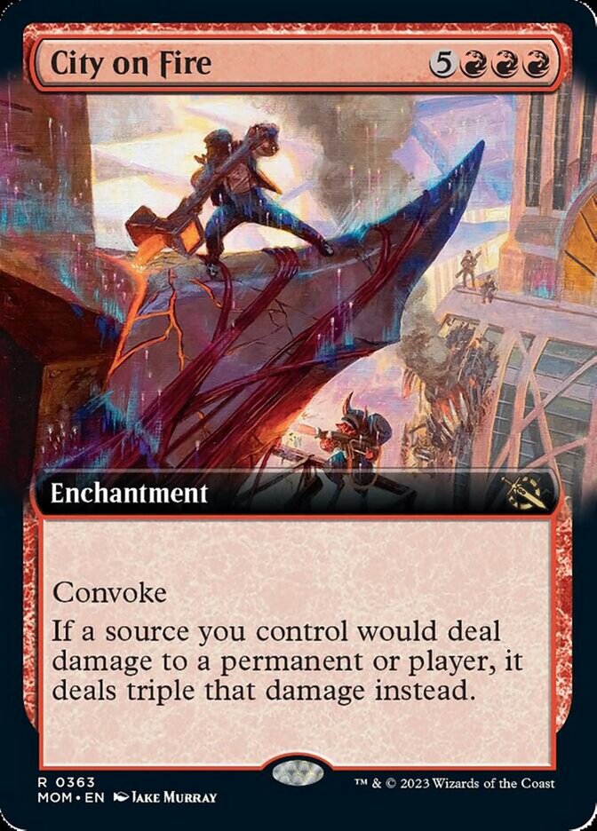 City on Fire - Extended Art - Foil