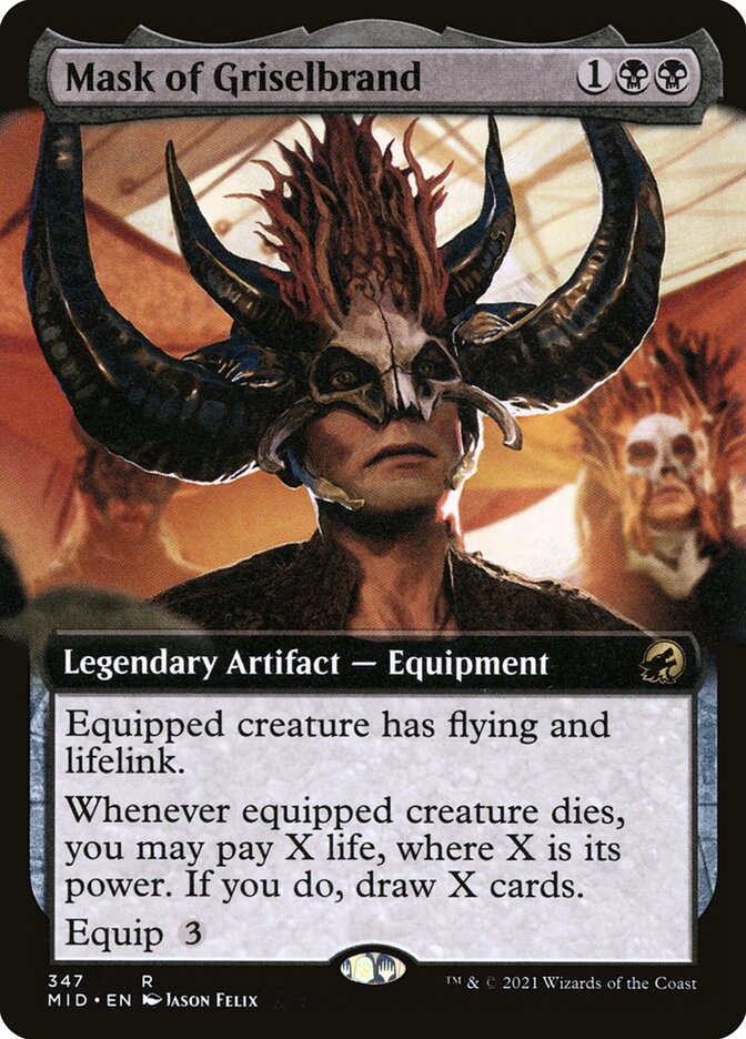 Mask of Griselbrand - Extended Art - Foil