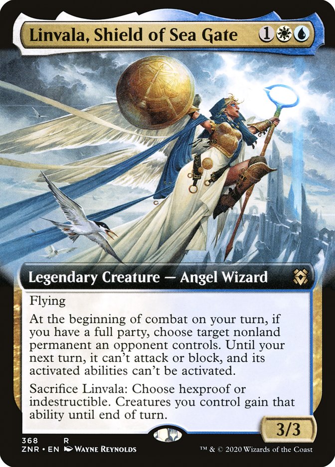 Linvala, Shield of Sea Gate - Extended Art - Foil