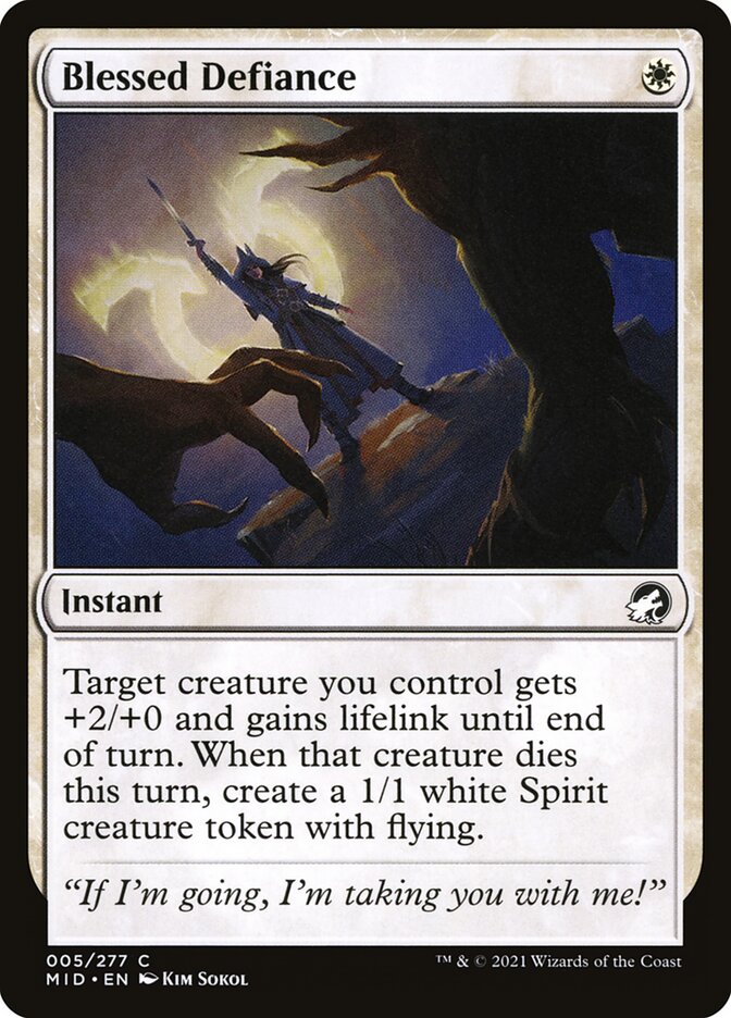 Blessed Defiance - Foil