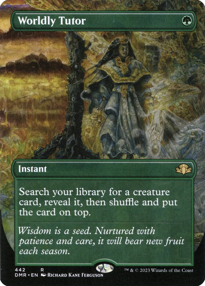 Worldly Tutor - Borderless - Foil