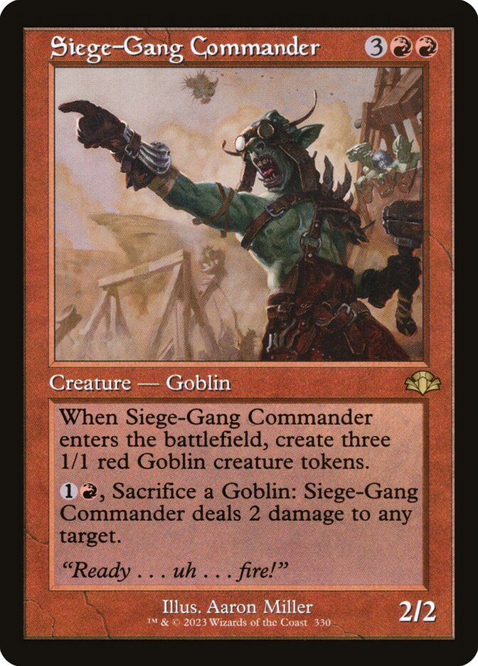 Siege-Gang Commander - Retro Frame