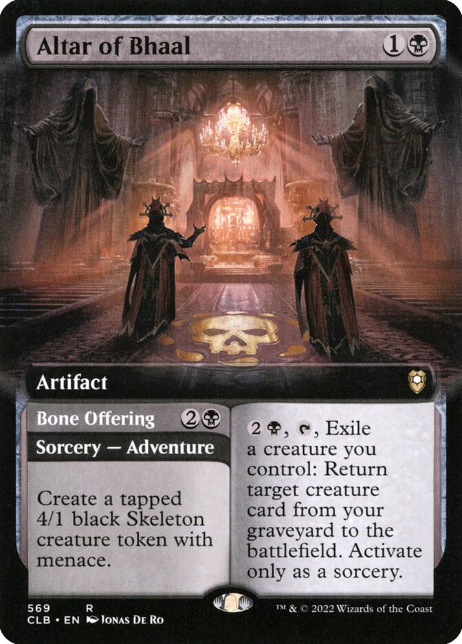 Altar of Bhaal // Bone Offering - Extended Art - Foil