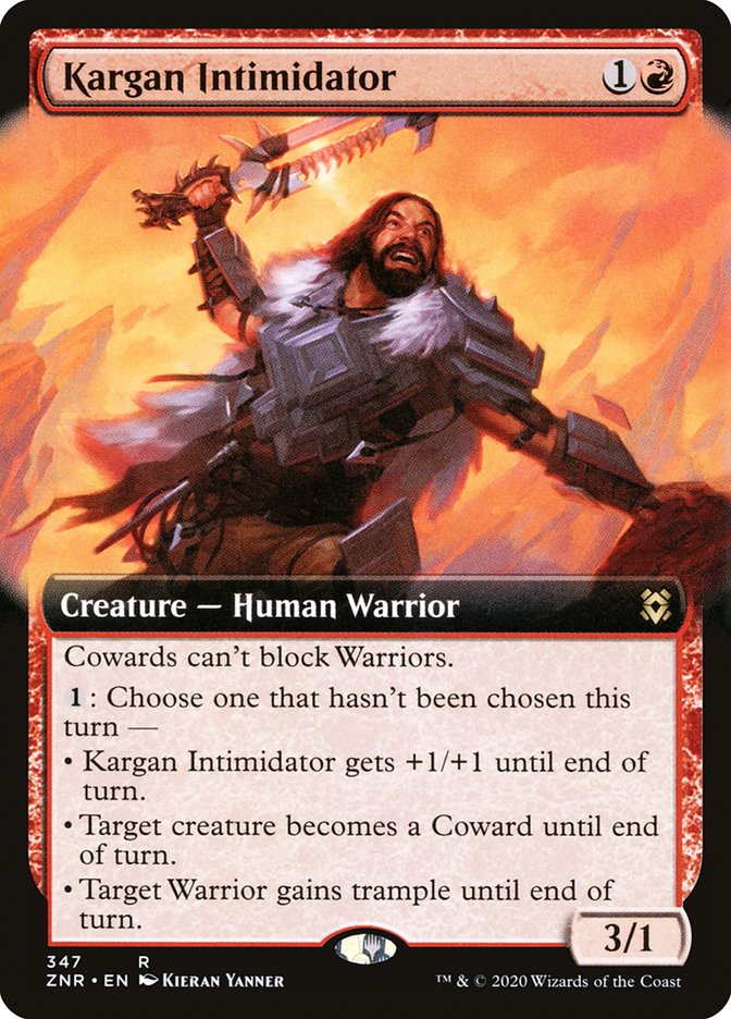 Kargan Intimidator - Extended Art - Foil