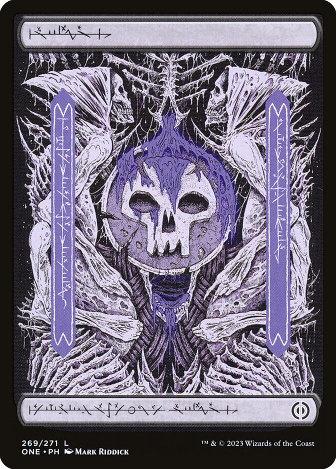 Swamp - Full Art - Phyrexian - Foil