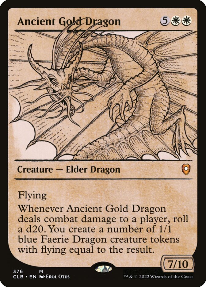 Ancient Gold Dragon - Showcase - Foil