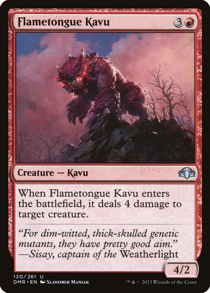 Flametongue Kavu - Foil