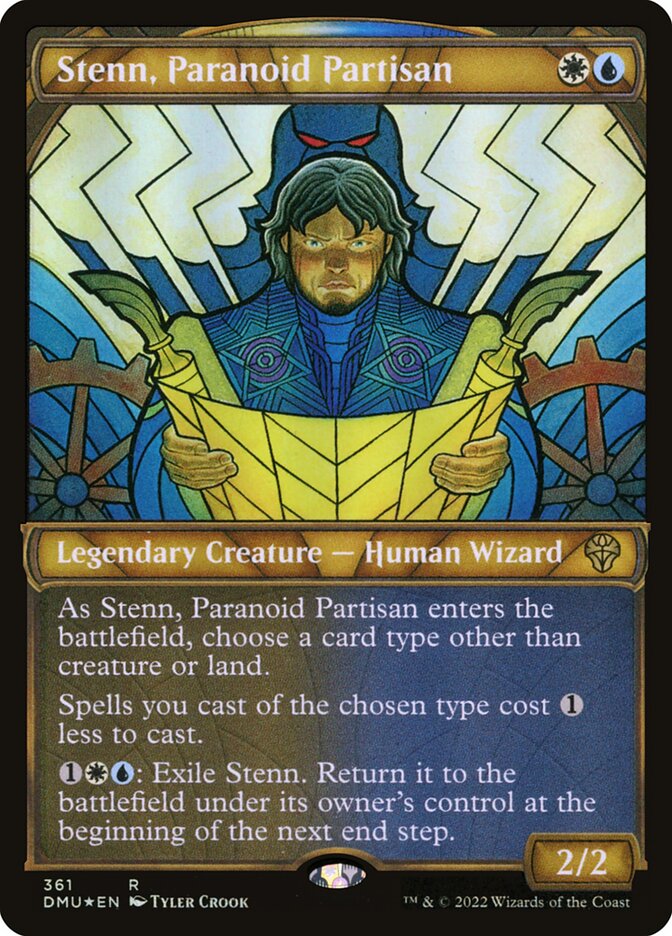 Stenn, Paranoid Partisan - Textured - Foil