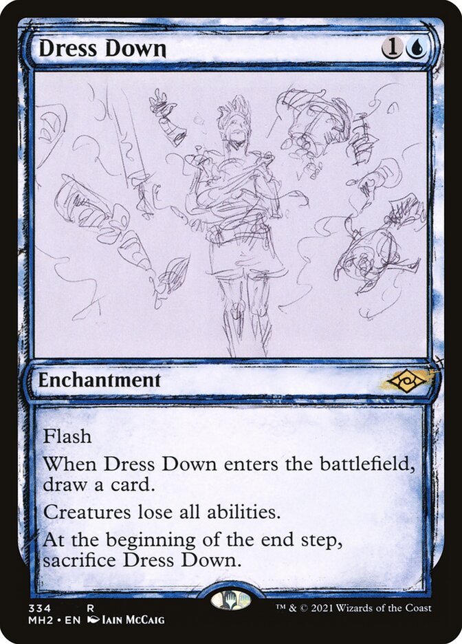Dress Down - Sketch Art - Foil