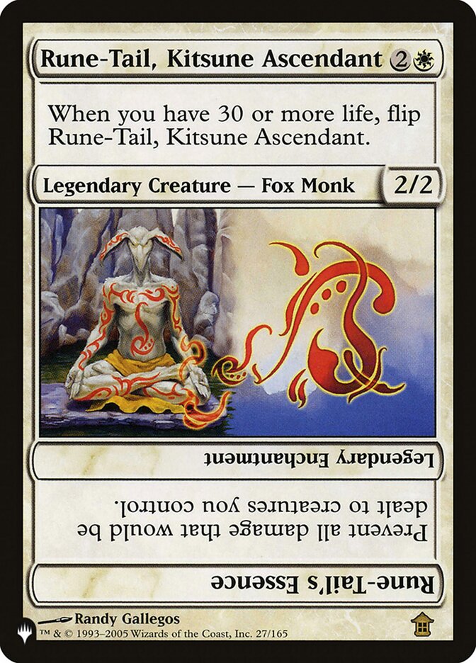 Rune-Tail, Kitsune Ascendant // Rune-Tail's Essence - The List