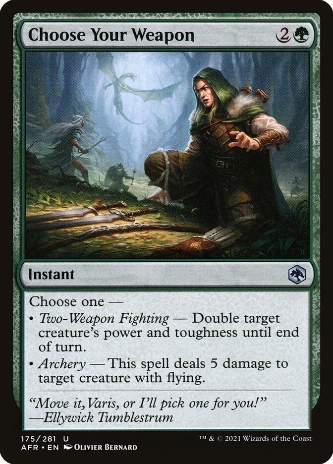 Choose Your Weapon - Foil