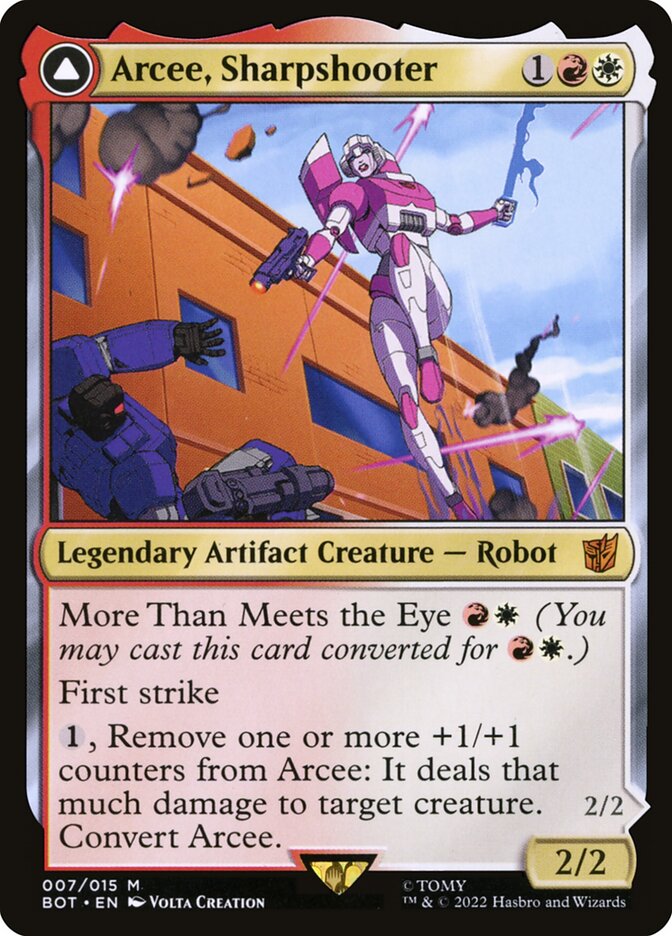 Arcee, Sharpshooter // Arcee, Acrobatic Coupe - Foil