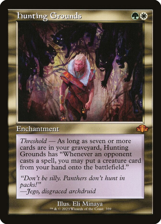 Hunting Grounds - Retro Frame - Foil
