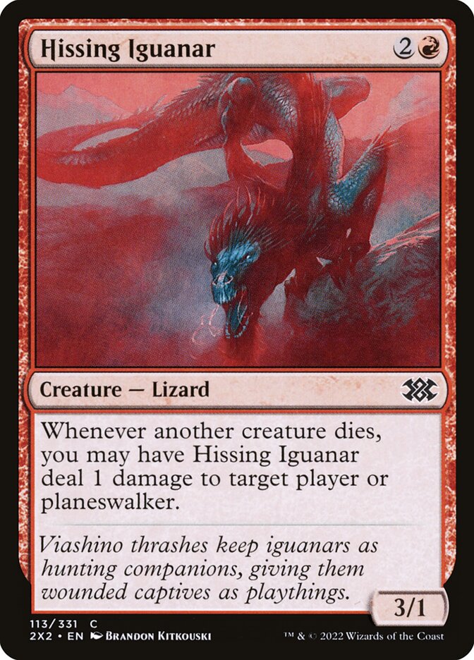 Hissing Iguanar - Foil