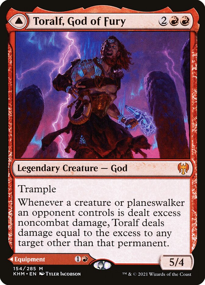 Toralf, God of Fury // Toralf's Hammer - Foil