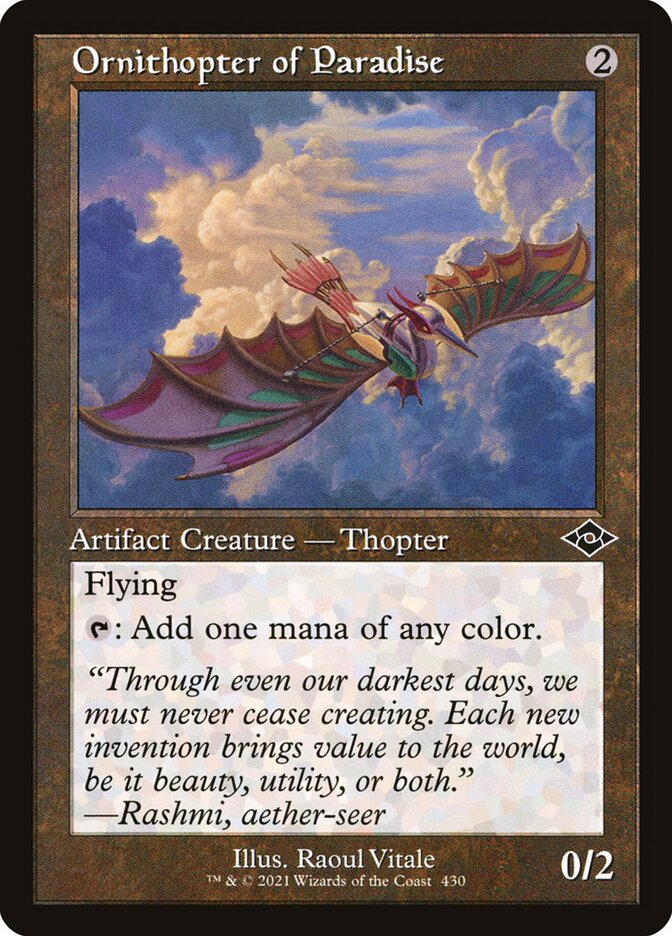 Ornithopter of Paradise - Retro Frame