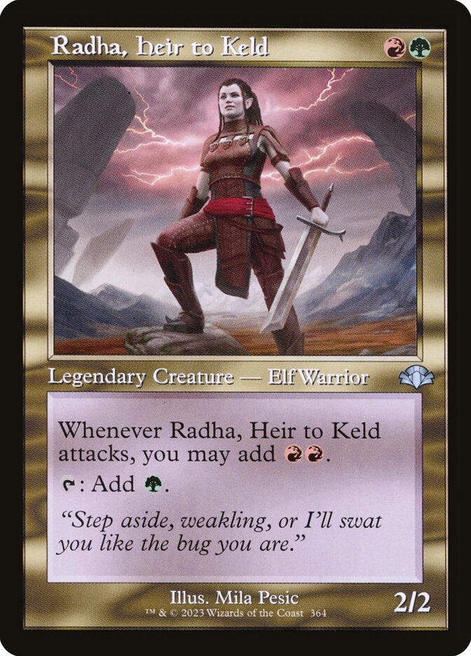 Radha, Heir to Keld - Retro Frame - Foil