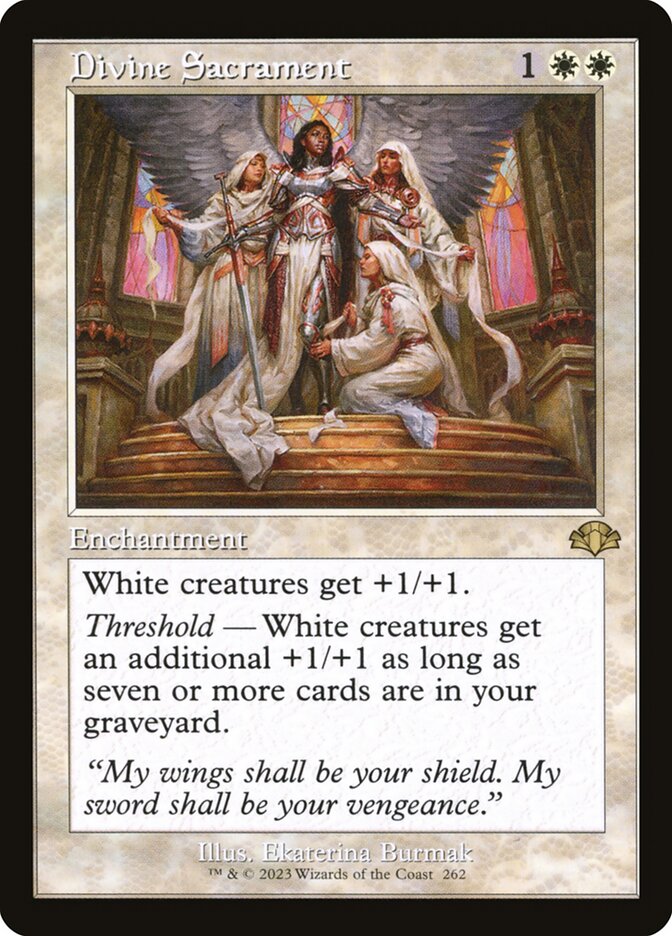 Divine Sacrament - Retro Frame - Foil