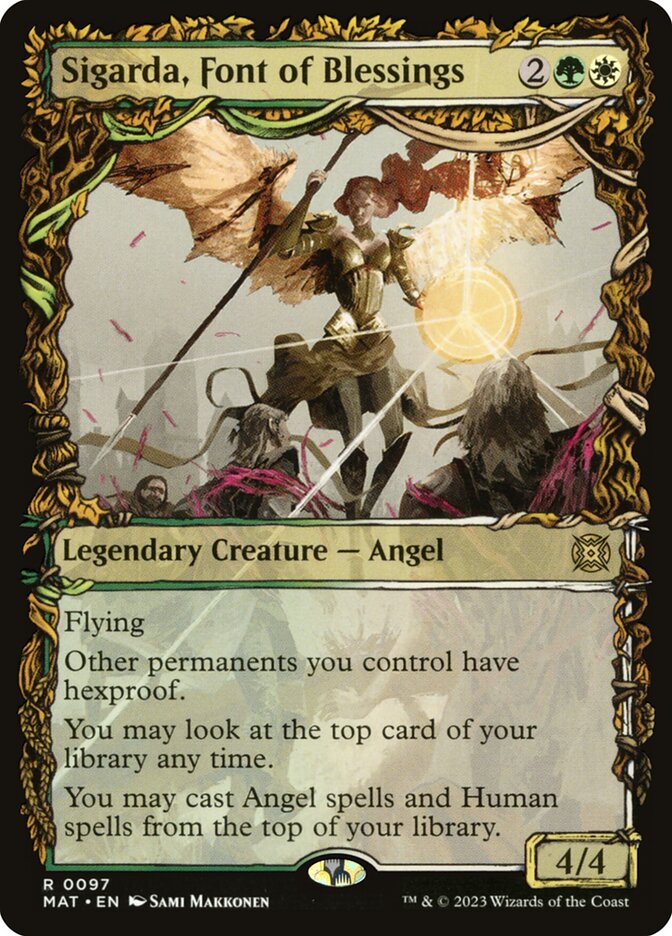 Sigarda, Font of Blessings - Showcase - Foil