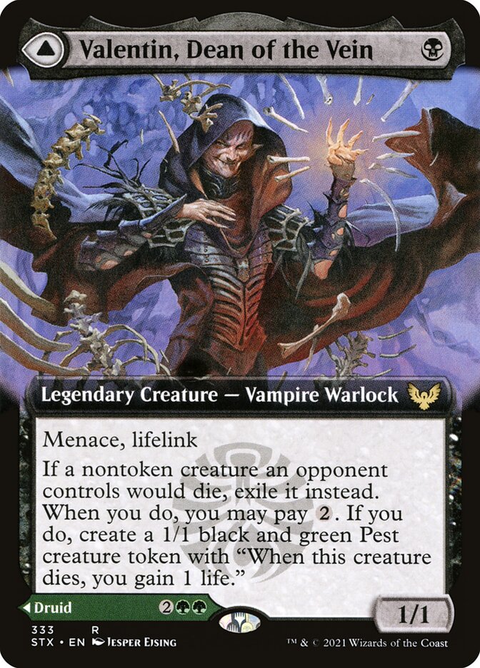 Valentin, Dean of the Vein // Lisette, Dean of the Root - Extended Art - Foil