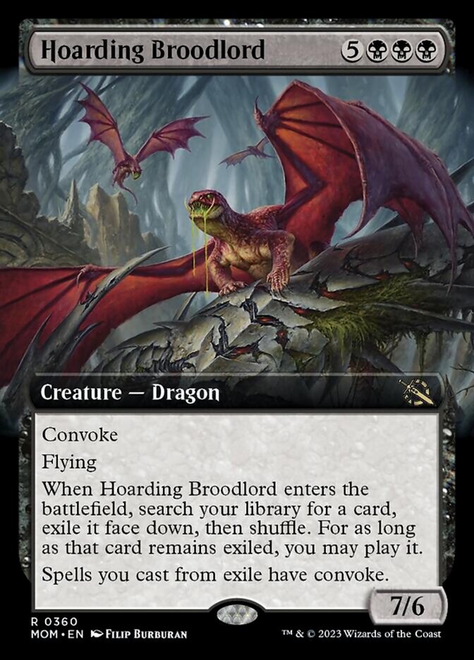 Hoarding Broodlord - Extended Art - Foil