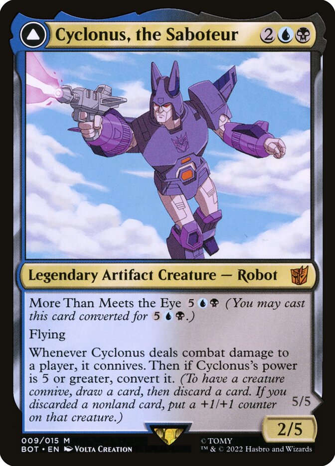 Cyclonus, the Saboteur // Cyclonus, Cybertronian Fighter - Foil