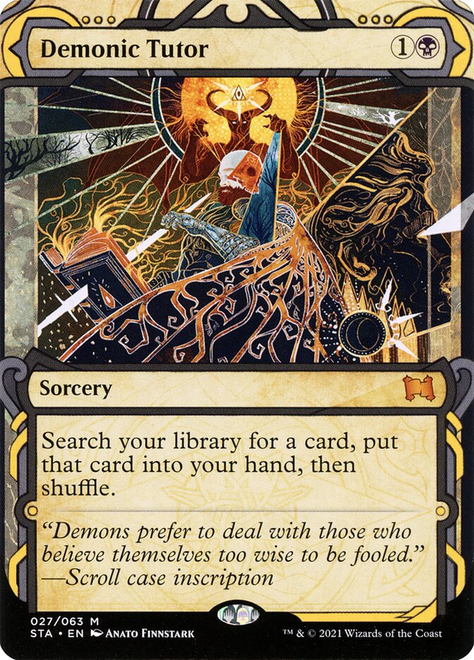 Demonic Tutor - Borderless - Foil