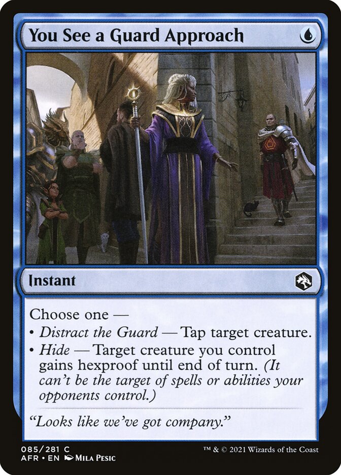 You See a Guard Approach - Foil