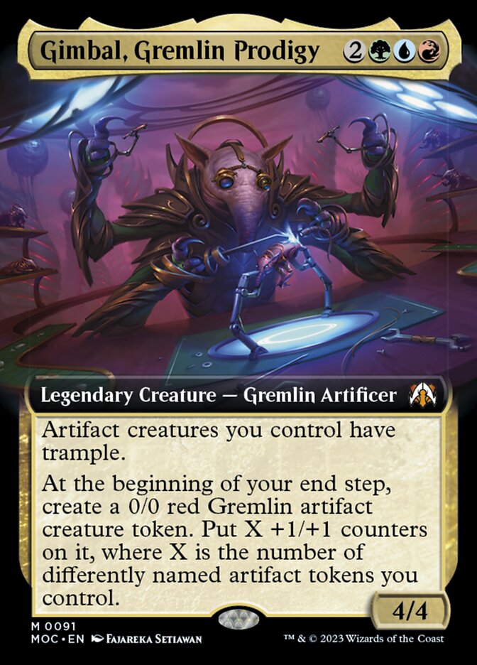 Gimbal, Gremlin Prodigy - Extended Art - Foil