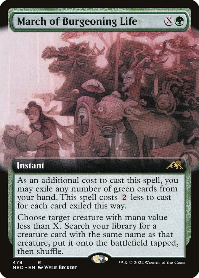 March of Burgeoning Life - Extended Art - Foil