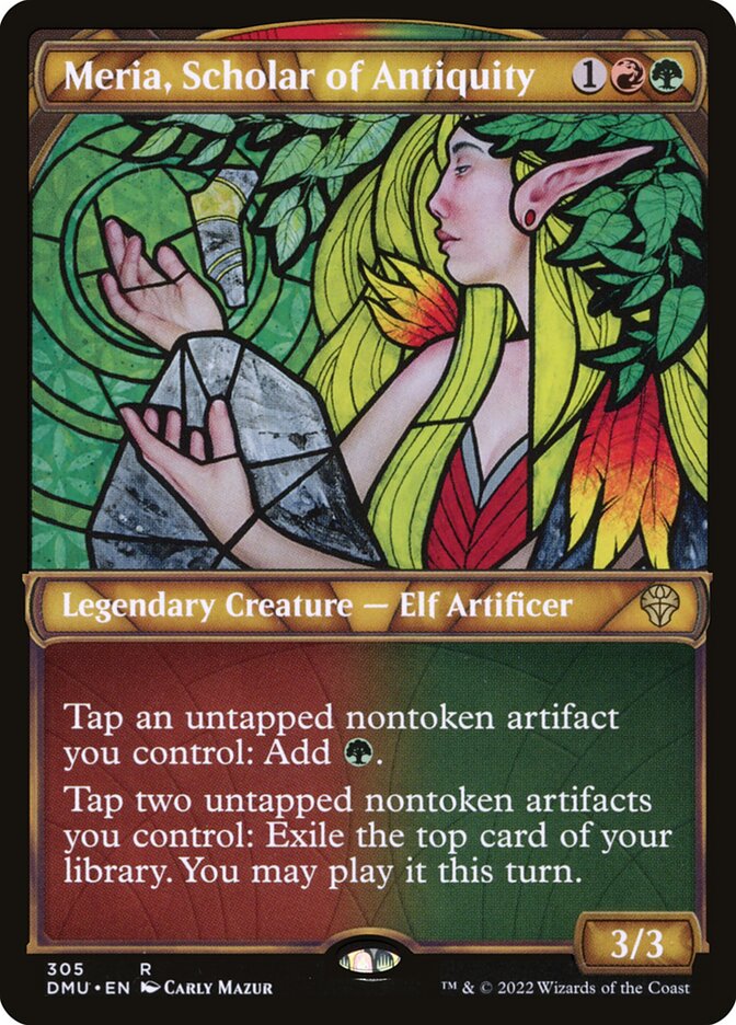 Meria, Scholar of Antiquity - Showcase - Foil