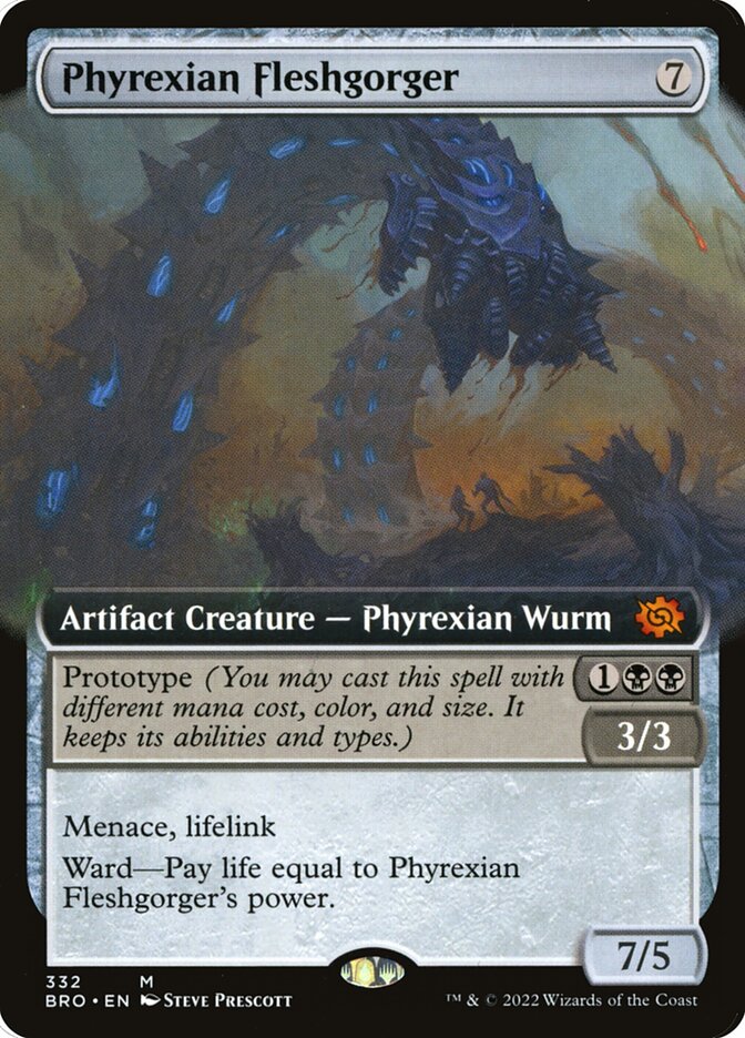 Phyrexian Fleshgorger - Extended Art - Foil