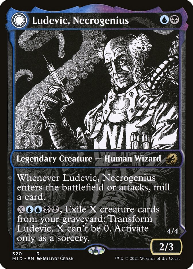 Ludevic, Necrogenius // Olag, Ludevic's Hubris - Foil